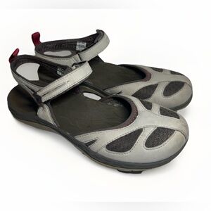 Merrell closed toe leather hiking Sandals Womens 7 Siren Wrap Q2 Ankle Straps